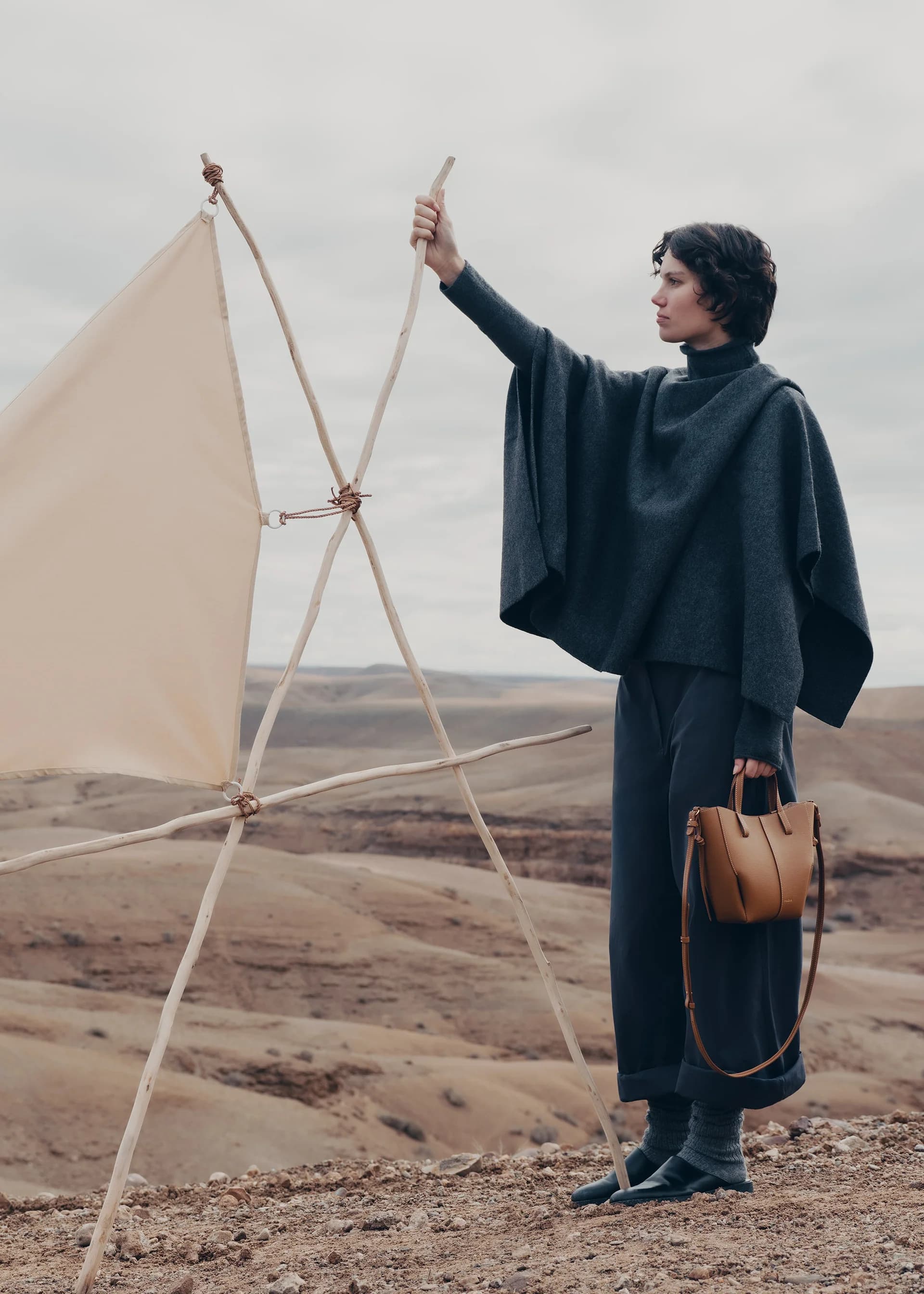 CYME MINI Camel Grained